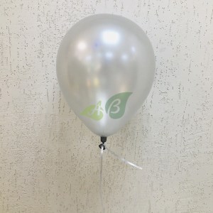 Серебряные гелиевые шары