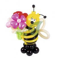 Фигура из шаров Пчёлка с букетом