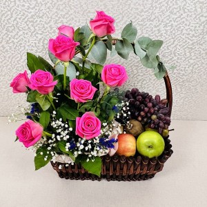 Корзина Розовое утро